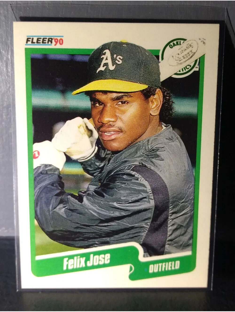 1990 Felix Jose Fleer Baseball Card #13